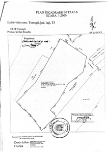 Teren extravilan in sat Vladiceni ,comuna Tomesti,judetul Iasi