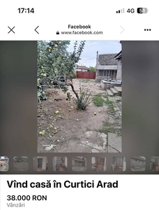 Vand casa curtici