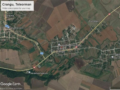 Vand 6833 mp. teren arabil in extravilanul comunei Crangu, Teleorman, 5500 EURO negociabil.