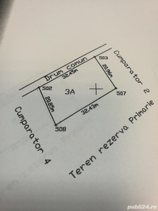 vand teren intravilan construibil 876 mp Turcesti, Pitesti