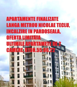 2 camere, bucatarie 10.5mp, spatios, metrou Nicolae Teclu