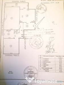 Apartament cu 2 camere in Centru, bloc din 1986