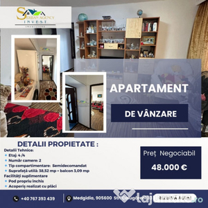 Apartament de vanzare zona IMUM Medgidia