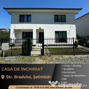 Casă de închiriat în Șelimbăr, Str. Bradului