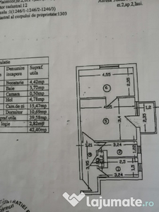 Persoana fizica apartament 2 camere Zimbru