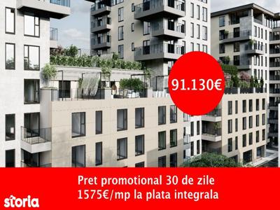 Apartament 2 Cam. 57,86 m2, Pacurari cu MUTARE IMEDIATA-bloc finalizat