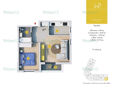 Apartament 2 Camere Decomandat Etapa 2 Weiner2 Militari VestGroup