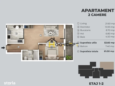 Apartament 2 camere Nou finalizat gata de mutare Sos Giurgiului