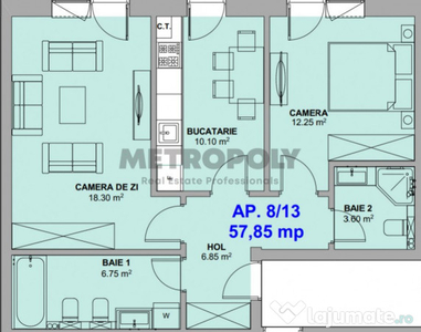 Apartament 2 camere nou,la cheie Doamna Stanca ,predare imed