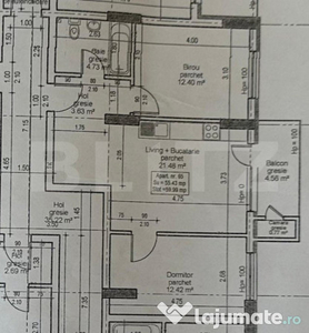 Apartament 3 camere, etaj intermediar, zona Vivo