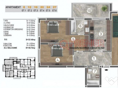 Delta Vacaresti Apartament 3 Camere Finalizat LUX - Metrou