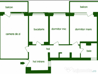 Apartament 3 camere luminos,spatios,bine compartimentat,Verigei