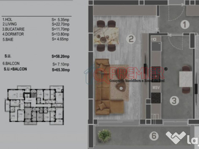 Delta Vacaresti 2 Camere Finalizat LUX - Oltenitei Piata