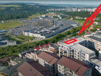 Inchiriez penthouse cu 3 camere 2 bai, terasa si garaj linga Vivo Mall