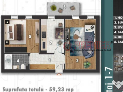 Apartament 2 Camere Parcul Tudor Arghezi- Berceni,