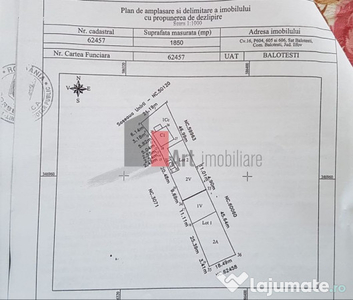 Teren de vanzare Balotesti - Soseaua Unirii