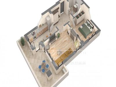 Podu Ros apartament nou 72 mp, 2 camere, decomandat, de vanzare, Dedeman, Cod 147849