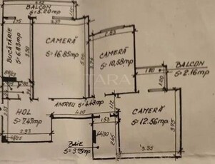 Apartament cu 3 camere de vanzare in Manastur