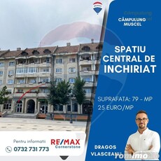 Spațiu comercial de închiriat în centrul orasului Câmpulung Muscel