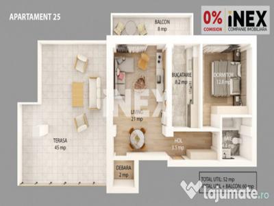 Mini-Penthouse 2 camere in Pitesti | iNEX Gavana