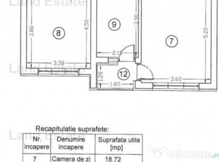 2 camere la 400m de Univesitatea Politehnica