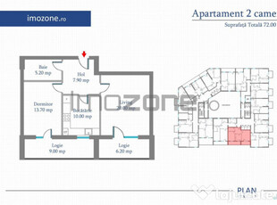 Apartament 2 Camere | 72 mp | Bloc Nou | Metrou Pacii / P...