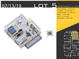 Apartament Spatios | 4 Camere | Otopeni Central