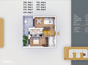 Ultacentral - TATAMI SEVEN - Palas Campus -Apartament 2 camere premium