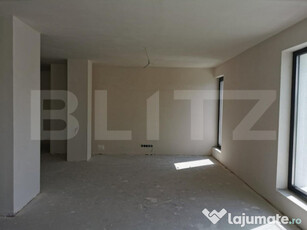 Apartament 3 camere, 91.65mp, balcon, semifinisat, CF, zona