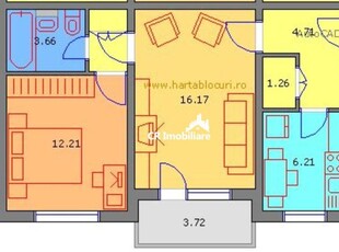 Apartament de 2 camere Titan Horbotei Parc Metrou