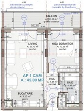 Apartament 2 camere,Iulius Mall,etaj 4/4,utilat si mobilat, 51mp utili