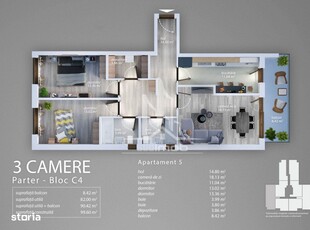 Apartamente Noi cu 2 - 3 camere | Strada Careiului