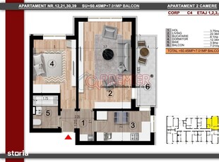 Apartament Penthouse cu 3 camere | AVIATORILOR