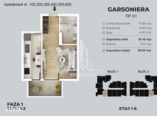 Apartament 2 camere metrou Aparatorii Patriei bloc nou