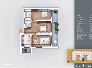 Apartament 1 camera, Nicolina, 39 mp €420 Cod Oferta: 10116