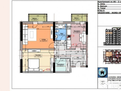 2 camere decomandat 77 mp 10 min n teclu