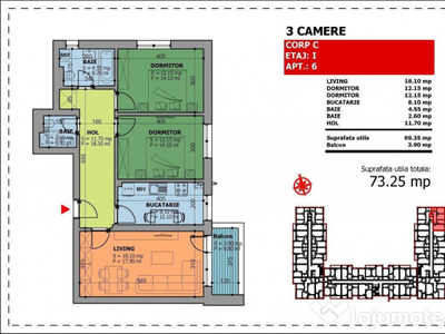 Apartament 3Camere Predare Rapida Sector 4 C-tin Brancoveanu