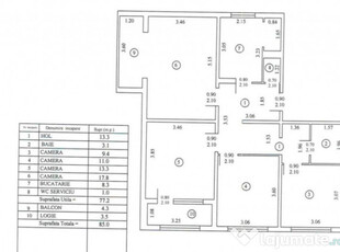 4 camere Lujerului-Politehnica ( 3/4-bloc reabilitat )