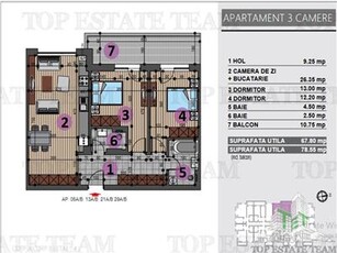 Apartament de 3 camere de vanzare in Berceni Grand Arena