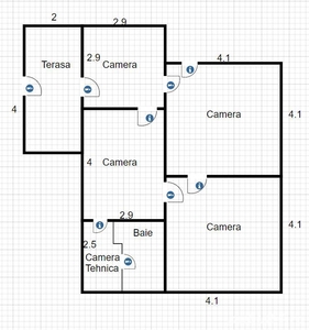 Inchiriez casa Arad, str Stanjenel, 4 camere