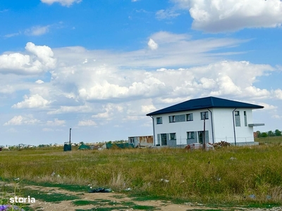 Teren de vanzare cu gaz si curent la lot in rate Comuna Berceni