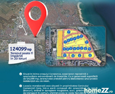 Teren 124099mp ideal pentru dezvoltare proiect rezidențial sau retail