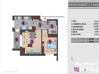Apartament 2 camere decomandat la super pret zona Postalionului