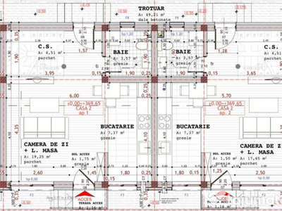 Case cuplate la pret de apartament! Predare semifinisat, 30