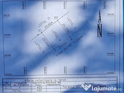 Teren intravilan 420m2 in apropiere de Lacul Morii sector 6