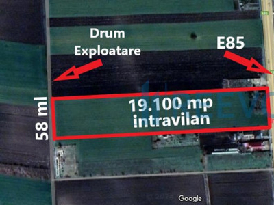 Teren intravilan de 19.100 mp, la E85, investiție, Secui...