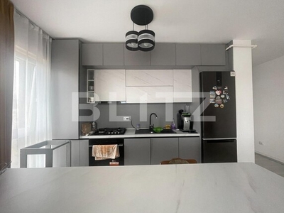 Apartament 2 camere finisat si mobilat, 61 mp expunere sudica, Ansamblul Junior Residence