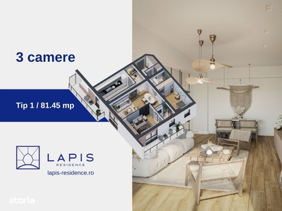 LAPIS RESIDENCE | Cartier rezidential | Ap. 3 camere | 800m Kaufland