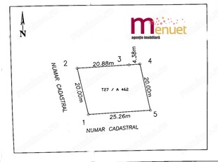 Teren 500 mp, zona Varianta