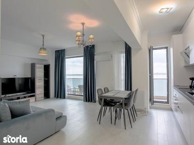 Apartament 3 camere Solid House Butoaie Mamaia vedere frontala la Lac